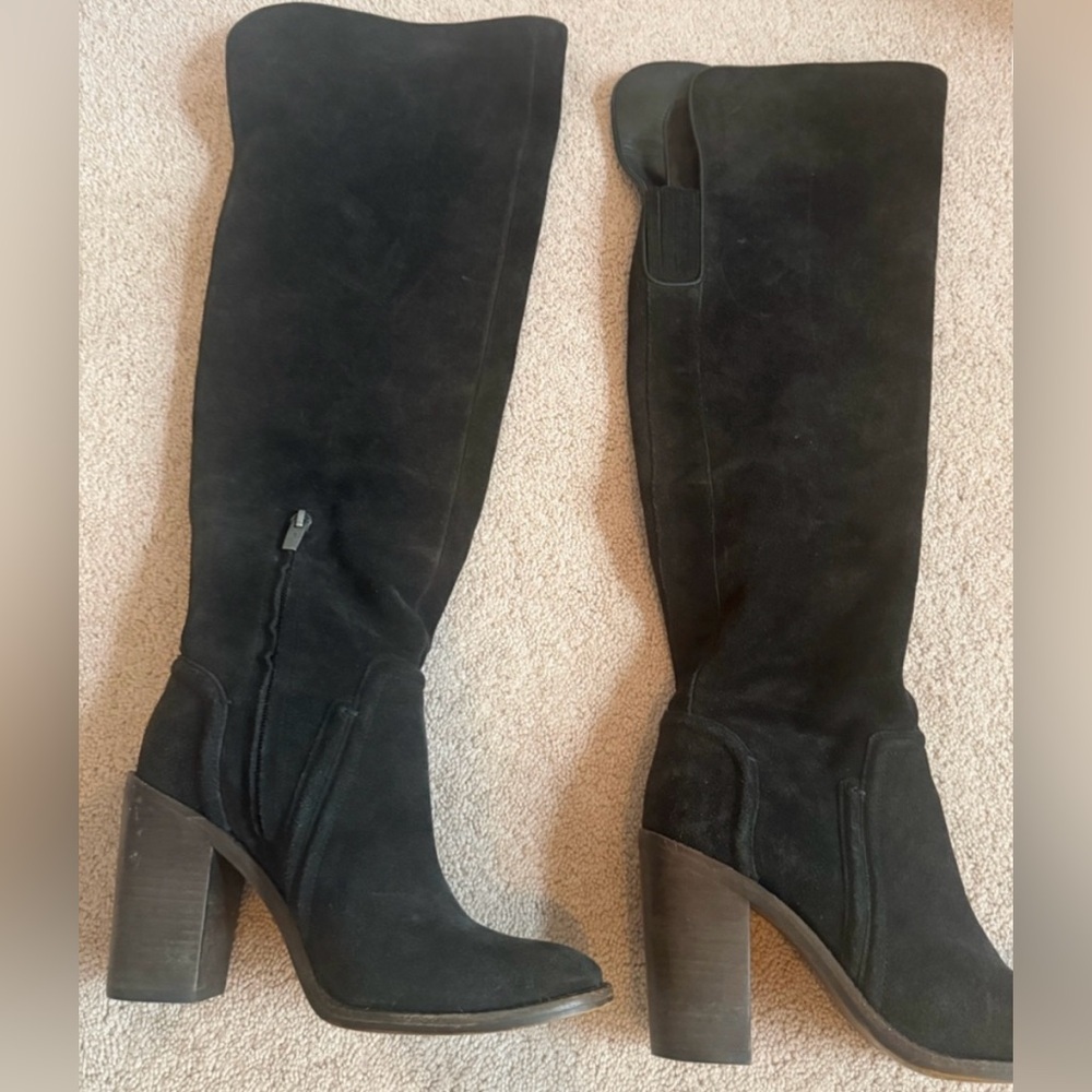 Vince Camuto Melaka Black Over the Knee Boots - Picture 3 of 4